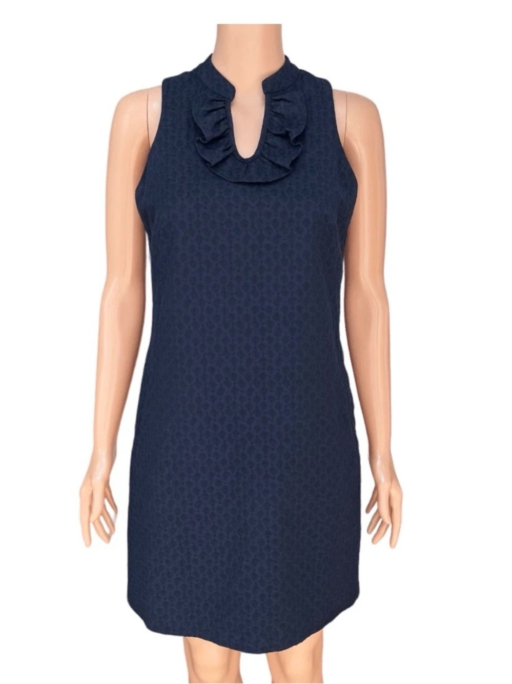 Tommy Hilfiger Women's Casual Navy Blue Sleeveless cotton blend  Dress Size 4